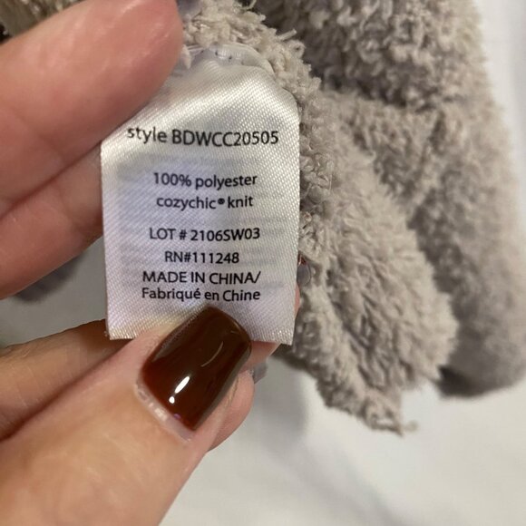 Barefoot Dreams CozyChic Sand Fuzzy Loop Fringe Cascading Vest Size‎ XS - Picture 3 of 7